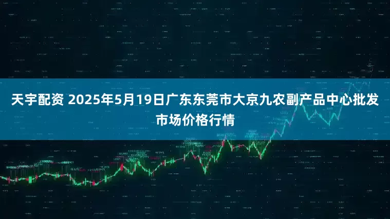 天宇配资 2025年5月19日广东东莞市大京九农副产品中心批发市场价格行情